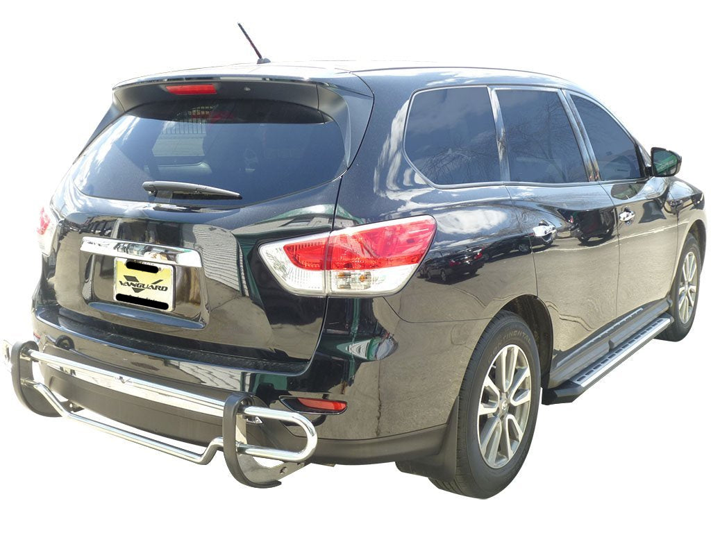 Vanguard Stainless Steel Rear Guards Rear Bumper Guards Bumper Guard for 2013-2020 nissan pathfinder nan