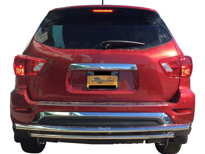 Vanguard Stainless Steel Rear Guards Rear Bumper Guards Bumper Guard for 2013-2020 nissan pathfinder nan