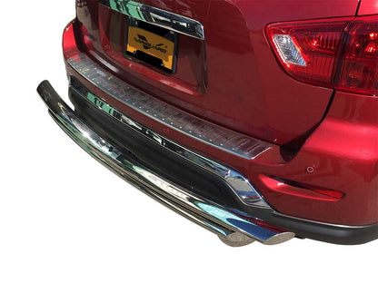 Vanguard Stainless Steel Rear Guards Rear Bumper Guards Bumper Guard for 2014-2020 infiniti qx60 nan