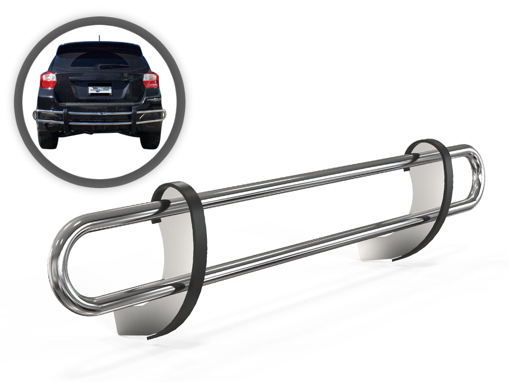 Vanguard Stainless Steel Rear Guards Rear Bumper Guards Bumper Guard for 2014-2018 subaru outback nan