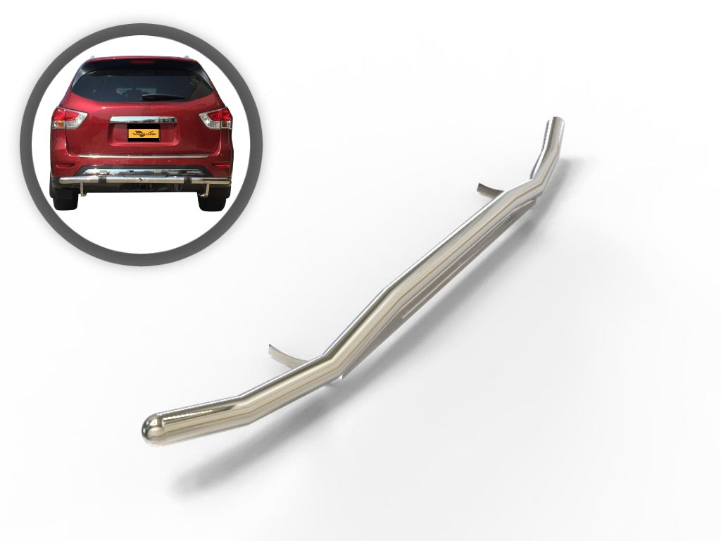Vanguard Stainless Steel Rear Guards Rear Bumper Guards Bumper Guard for 2014-2020 infiniti qx60 nan