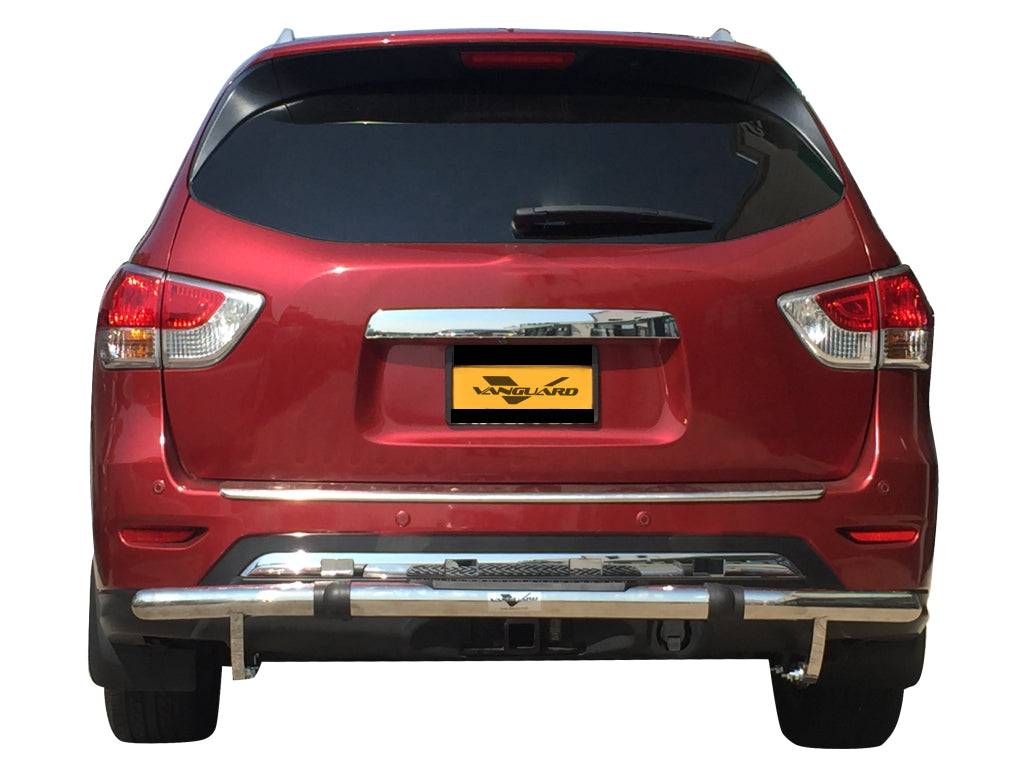 Vanguard Stainless Steel Rear Guards Rear Bumper Guards Bumper Guard for 2014-2020 infiniti qx60 nan