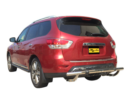 Vanguard Stainless Steel Rear Guards Rear Bumper Guards Bumper Guard for 2013-2013 infiniti jx35 nan