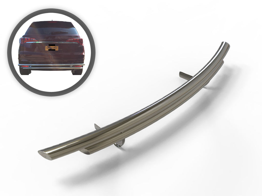 Vanguard Stainless Steel Rear Guards Rear Bumper Guards Bumper Guard for 2014-2020 acura mdx nan