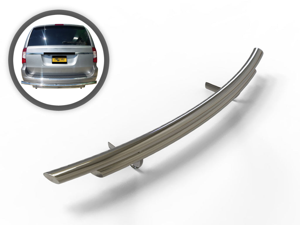 Vanguard Stainless Steel Rear Guards Rear Bumper Guards Bumper Guard for 2007-2016 chrysler town & country nan