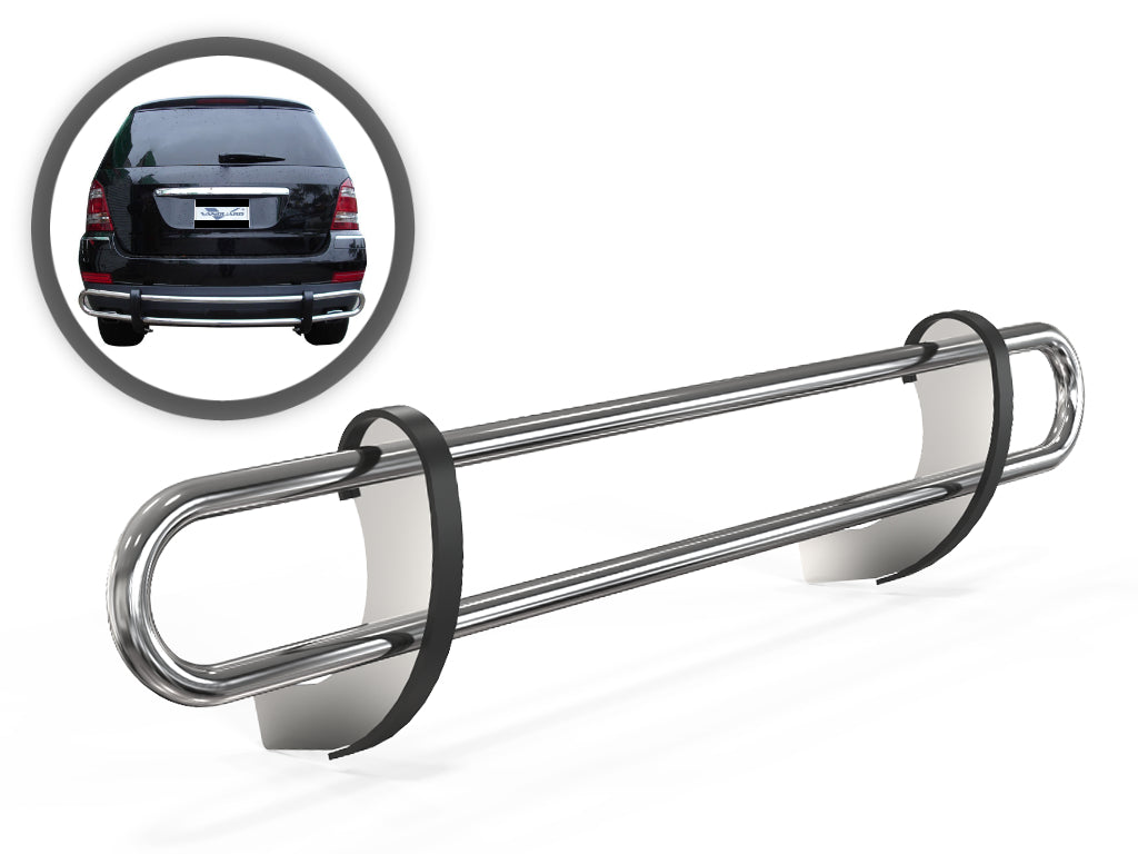 Vanguard Stainless Steel Rear Guards Rear Bumper Guards Bumper Guard for 2007-2011 mercedes-benz ml63 amg nan