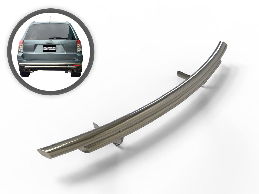 Vanguard Stainless Steel Rear Guards Rear Bumper Guards Bumper Guard for 2007-2013 subaru forester nan