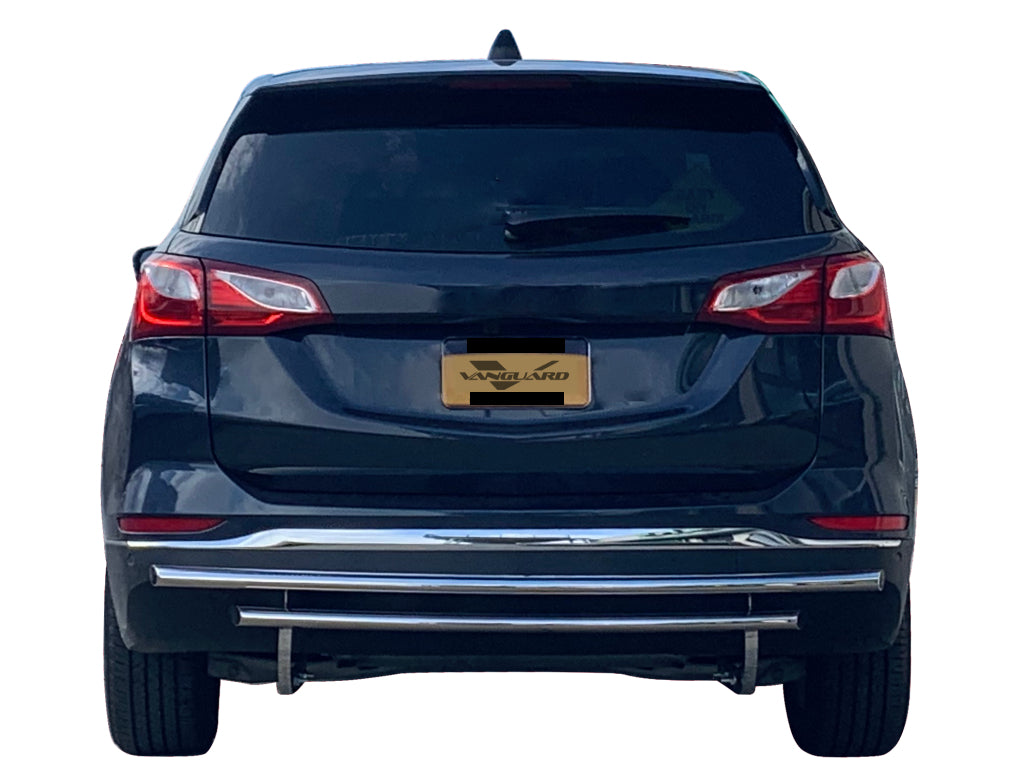 Vanguard Stainless Steel Rear Guards Rear Bumper Guards Bumper Guard for 2018-2024 chevrolet equinox