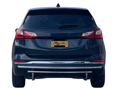 Vanguard Stainless Steel Rear Guards Rear Bumper Guards Bumper Guard for 2018-2024 gmc terrain
