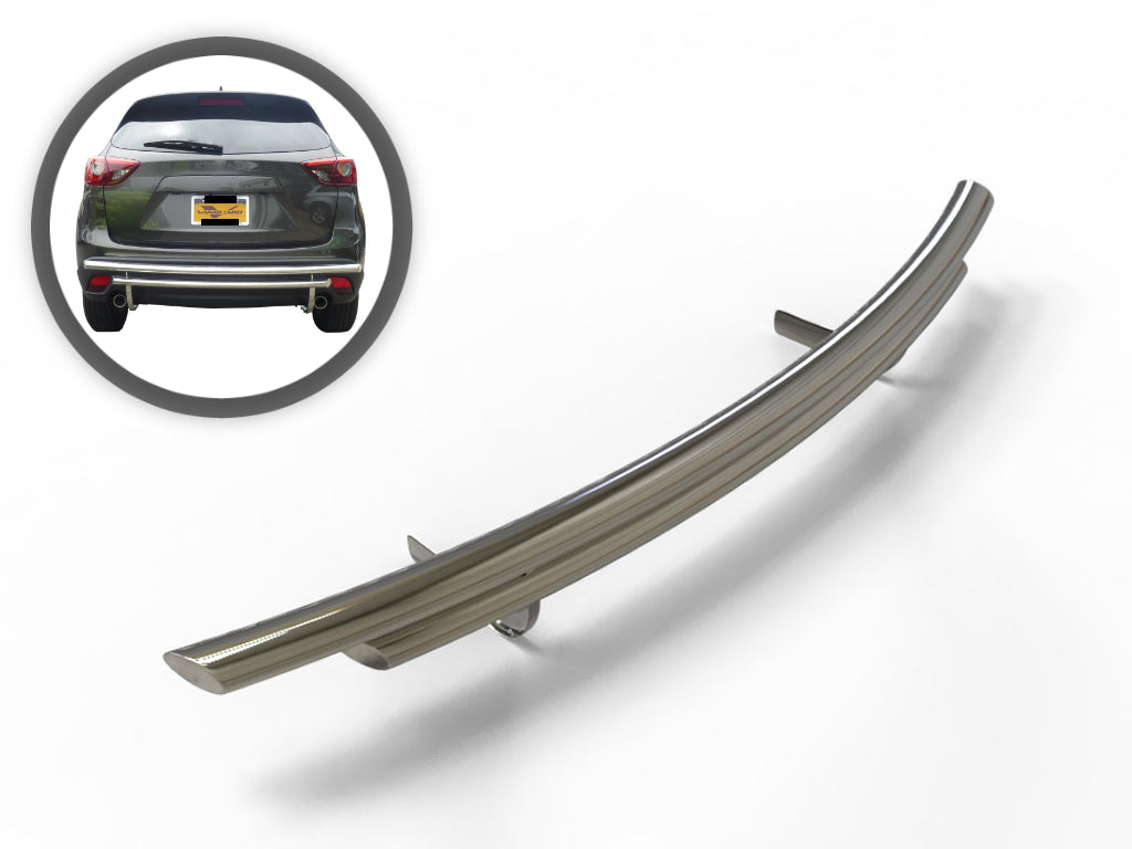 Vanguard Stainless Steel Rear Guards Rear Bumper Guards Bumper Guard for 2020-2024 ford escape