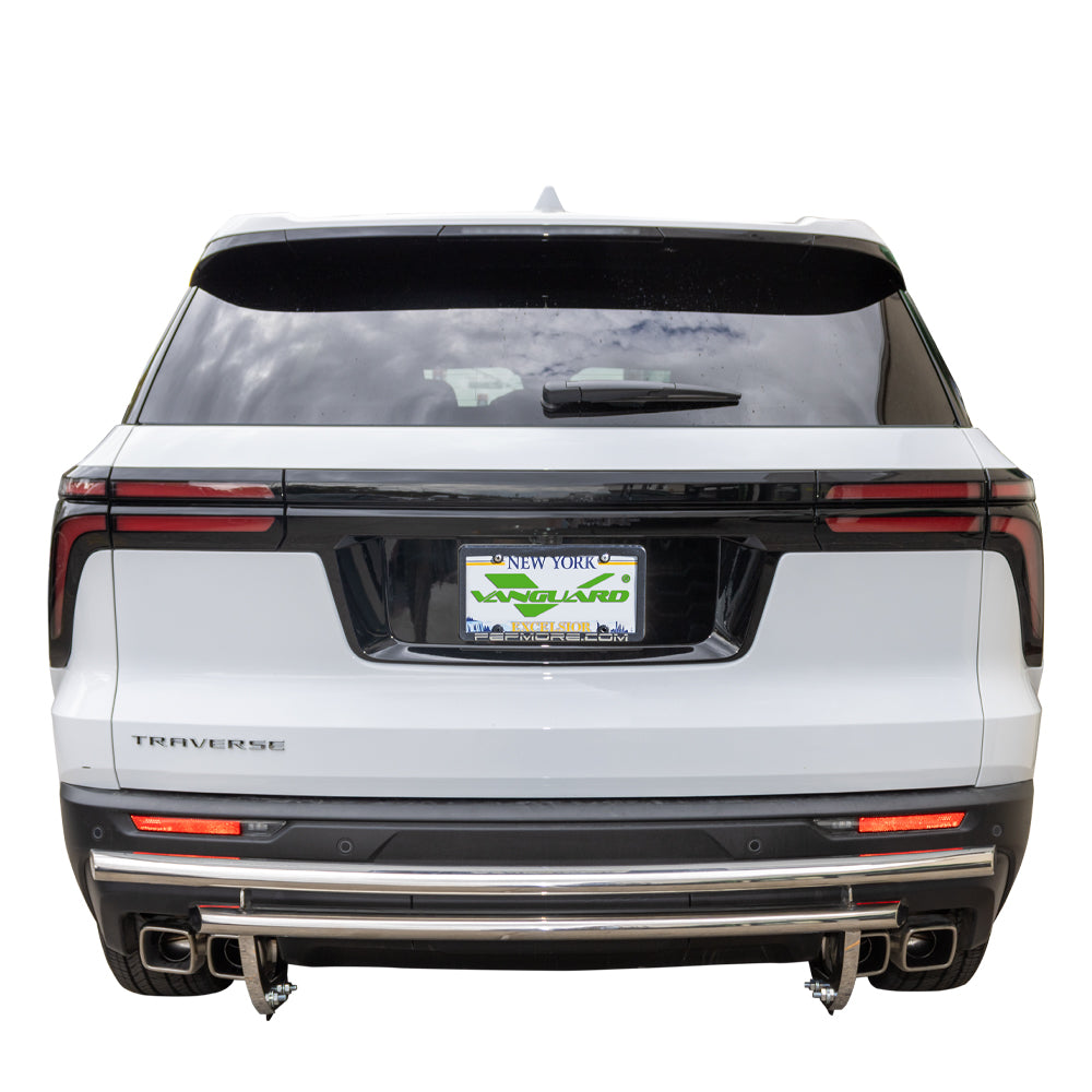 Vanguard Stainless Steel Rear Guards Rear Bumper Guards Bumper Guard for 2018-2023 chevrolet traverse nan