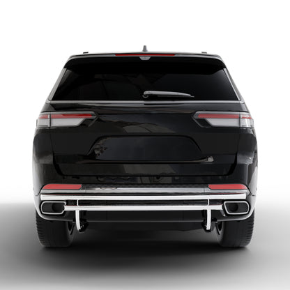 Vanguard Stainless Steel Rear Guards Rear Bumper Guards Bumper Guard for 2021-2024 jeep grand cherokee l