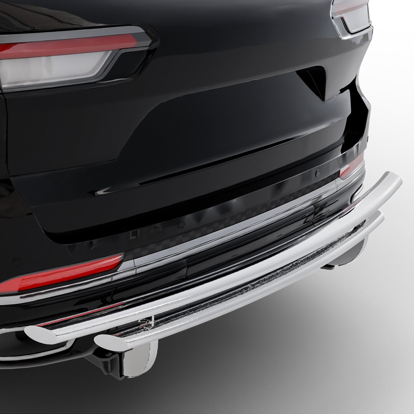 Vanguard Stainless Steel Rear Guards Rear Bumper Guards Bumper Guard for 2022-2024 jeep grand cherokee