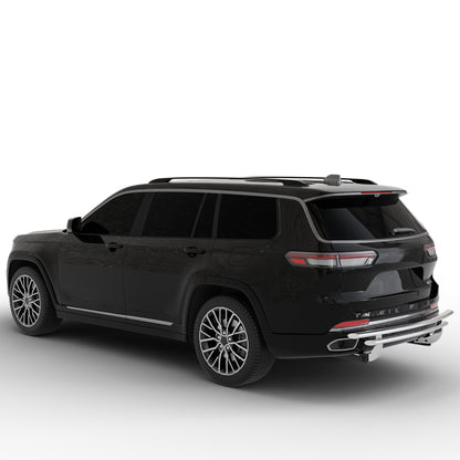 Vanguard Stainless Steel Rear Guards Rear Bumper Guards Bumper Guard for 2022-2024 jeep grand cherokee