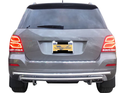 Vanguard Stainless Steel Rear Guards Rear Bumper Guards Bumper Guard for 2014-2015 mercedes-benz glk350 nan