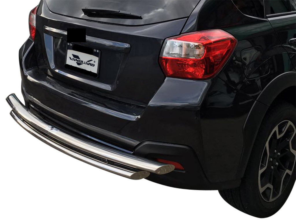 Vanguard Stainless Steel Rear Guards Rear Bumper Guards Bumper Guard for 2019-2024 hyundai santa fe