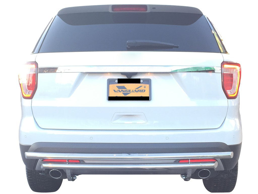Vanguard Stainless Steel Rear Guards Rear Bumper Guards Bumper Guard for 2011-2019 ford explorer nan