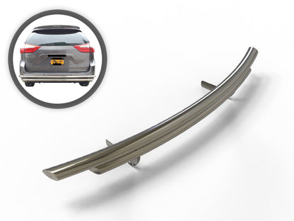 Vanguard Stainless Steel Rear Guards Rear Bumper Guards Bumper Guard for 2021-2025 toyota sienna