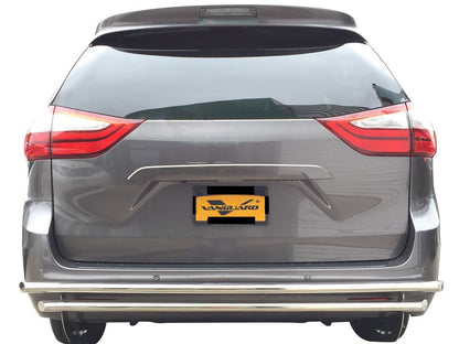 Vanguard Stainless Steel Rear Guards Rear Bumper Guards Bumper Guard for 2021-2025 toyota sienna