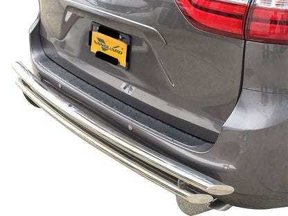 Vanguard Stainless Steel Rear Guards Rear Bumper Guards Bumper Guard for 2021-2025 toyota sienna