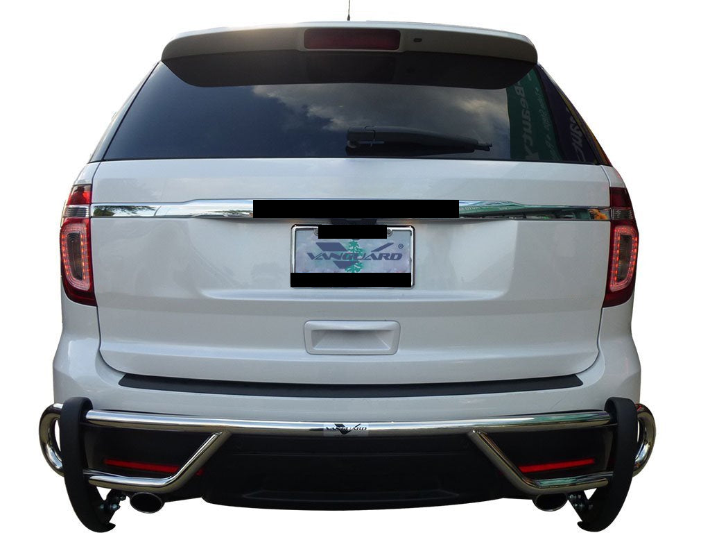 Vanguard Stainless Steel Rear Guards Rear Bumper Guards Bumper Guard for 2011-2019 ford explorer nan