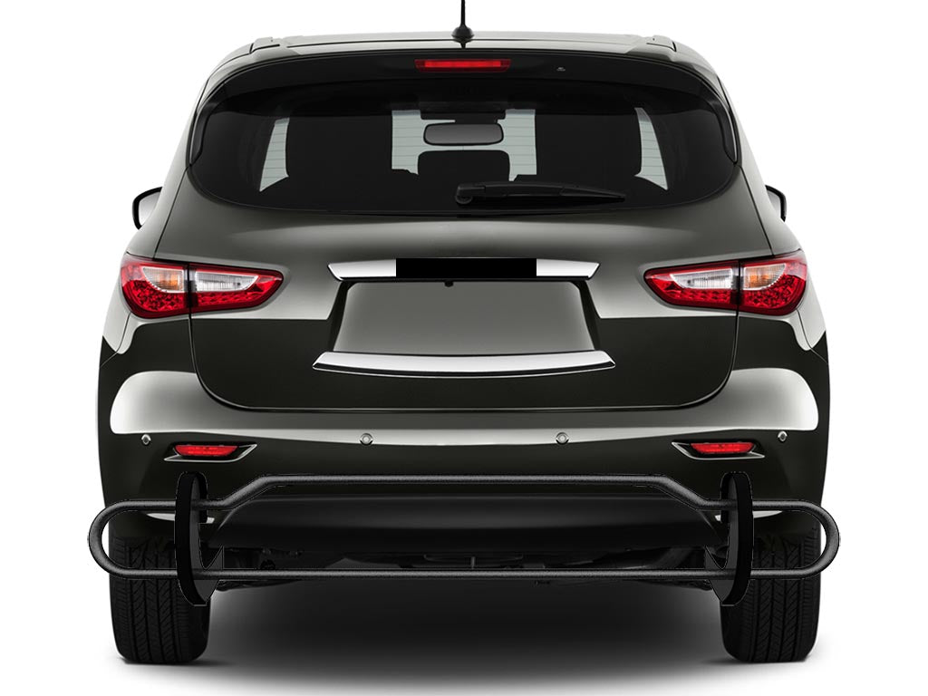 Vanguard Black Powdercoat Rear Guards Rear Bumper Guards Bumper Guard for 2014-2020 infiniti qx60 nan