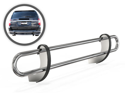 Vanguard Stainless Steel Rear Guards Rear Bumper Guards Bumper Guard for 2008-2020 dodge grand caravan nan
