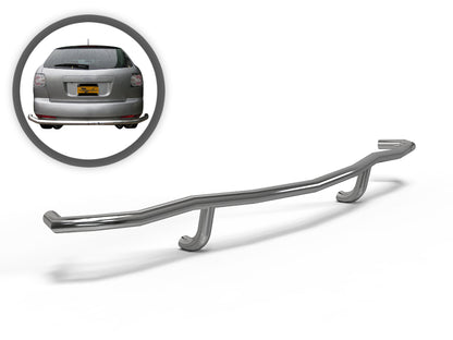 Vanguard Stainless Steel Rear Guards Rear Bumper Guards Bumper Guard for 2007-2012 mazda cx-7 nan