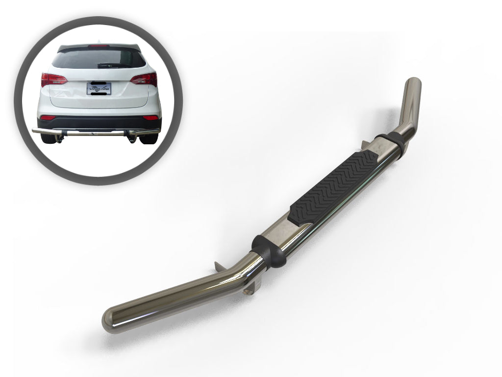 Vanguard Stainless Steel Rear Guards Rear Bumper Guards Bumper Guard for 2013-2018 hyundai santa fe nan