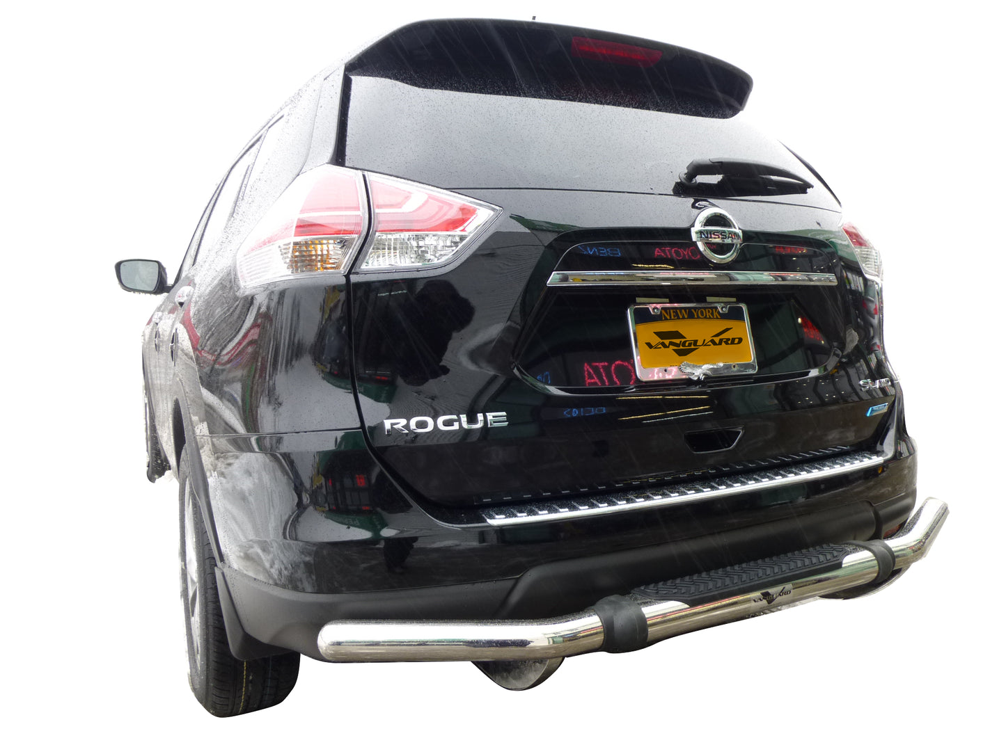 Vanguard Stainless Steel Rear Guards Rear Bumper Guards Bumper Guard for 2008-2013 nissan rogue nan