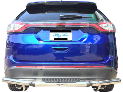 Vanguard Stainless Steel Rear Guards Rear Bumper Guards Bumper Guard for 2020-2024 ford escape
