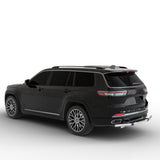 Vanguard Stainless Steel Rear Guards Rear Bumper Guards Bumper Guard for 2022-2024 jeep grand cherokee