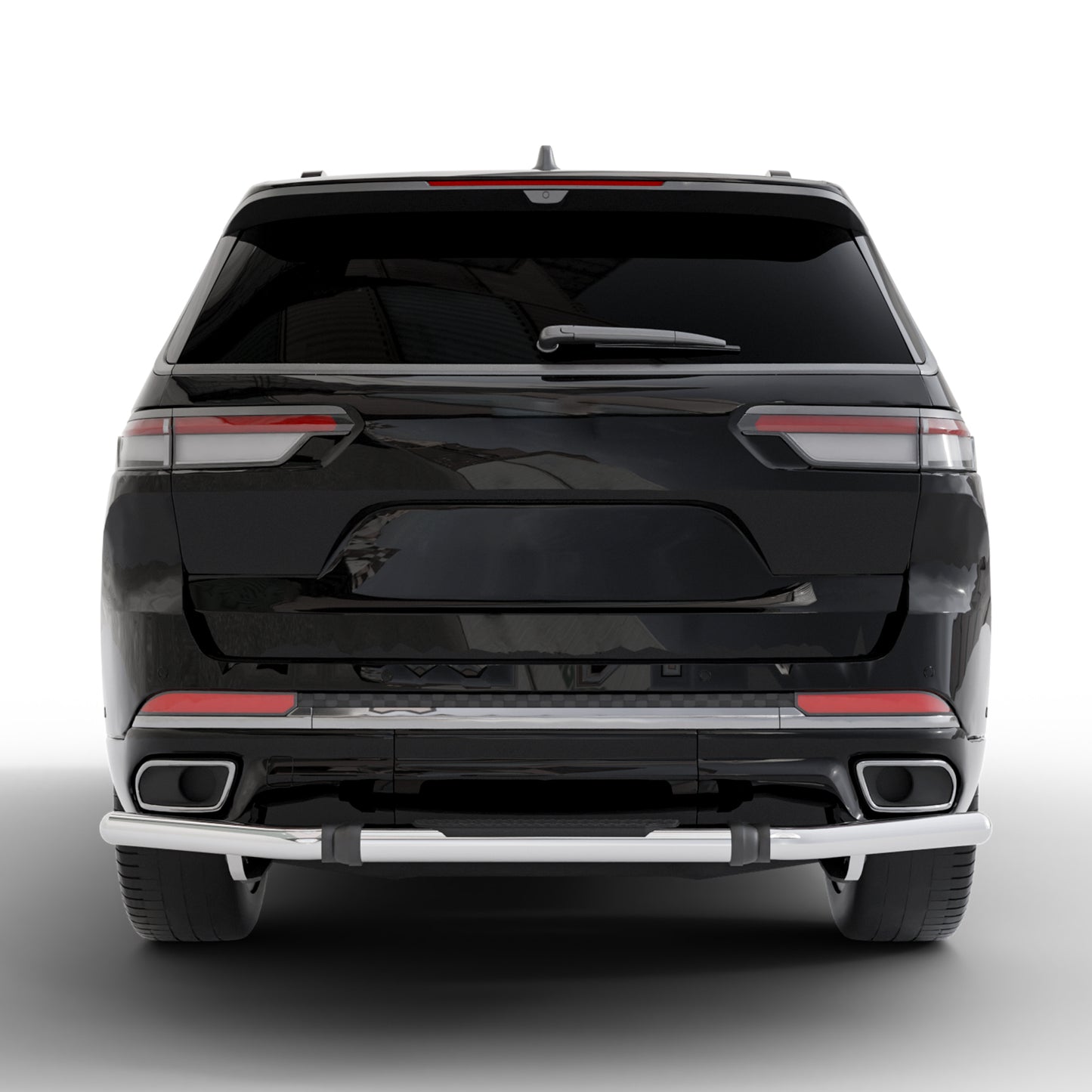 Vanguard Stainless Steel Rear Guards Rear Bumper Guards Bumper Guard for 2021-2024 jeep grand cherokee l