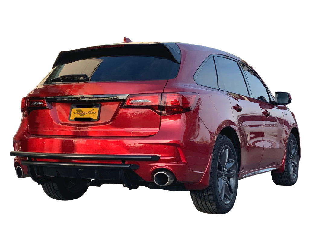 Vanguard Black Powdercoat Rear Guards Rear Bumper Guards Bumper Guard for 2014-2020 acura mdx nan