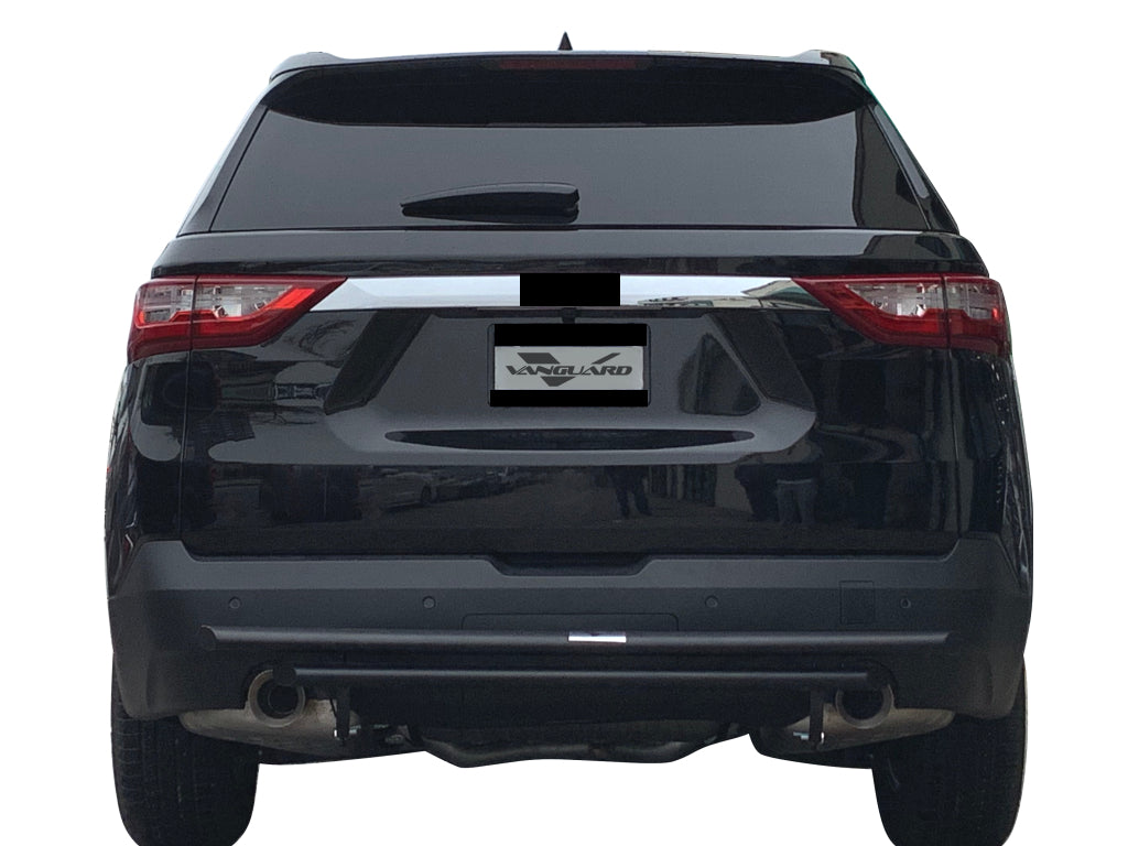 Vanguard Black Powdercoat Rear Guards Rear Bumper Guards Bumper Guard for 2018-2023 chevrolet traverse