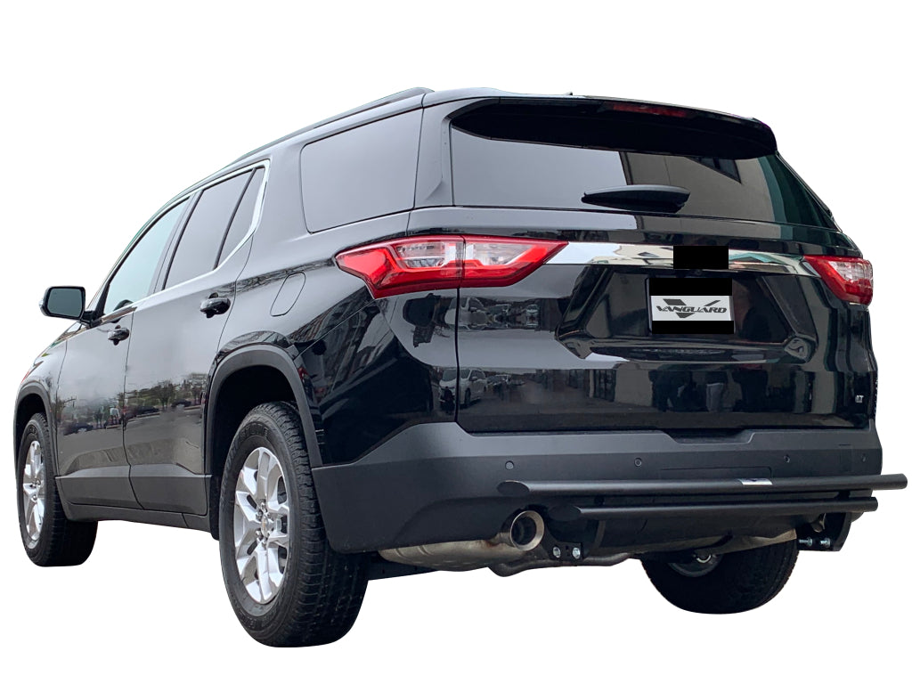 Vanguard Black Powdercoat Rear Guards Rear Bumper Guards Bumper Guard for 2018-2023 chevrolet traverse