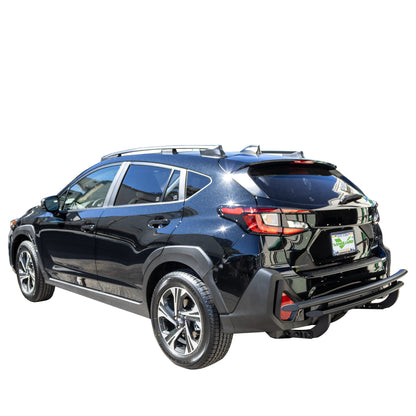 Vanguard Black Powdercoat Rear Guards Rear Bumper Guards Bumper Guard for 2019-2024 subaru crosstrek