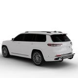 Vanguard Black Powdercoat Rear Guards Rear Bumper Guards Bumper Guard for 2022-2024 jeep grand cherokee