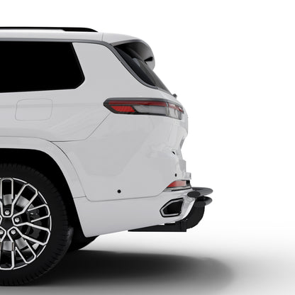 Vanguard Black Powdercoat Rear Guards Rear Bumper Guards Bumper Guard for 2021-2024 jeep grand cherokee l