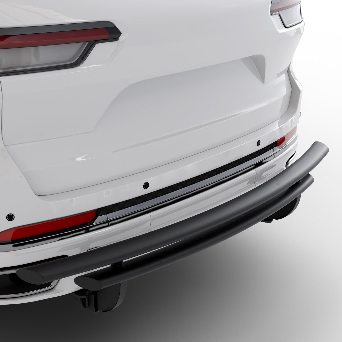 Vanguard Black Powdercoat Rear Guards Rear Bumper Guards Bumper Guard for 2022-2024 jeep grand cherokee