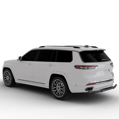 Vanguard Black Powdercoat Rear Guards Rear Bumper Guards Bumper Guard for 2022-2024 jeep grand cherokee