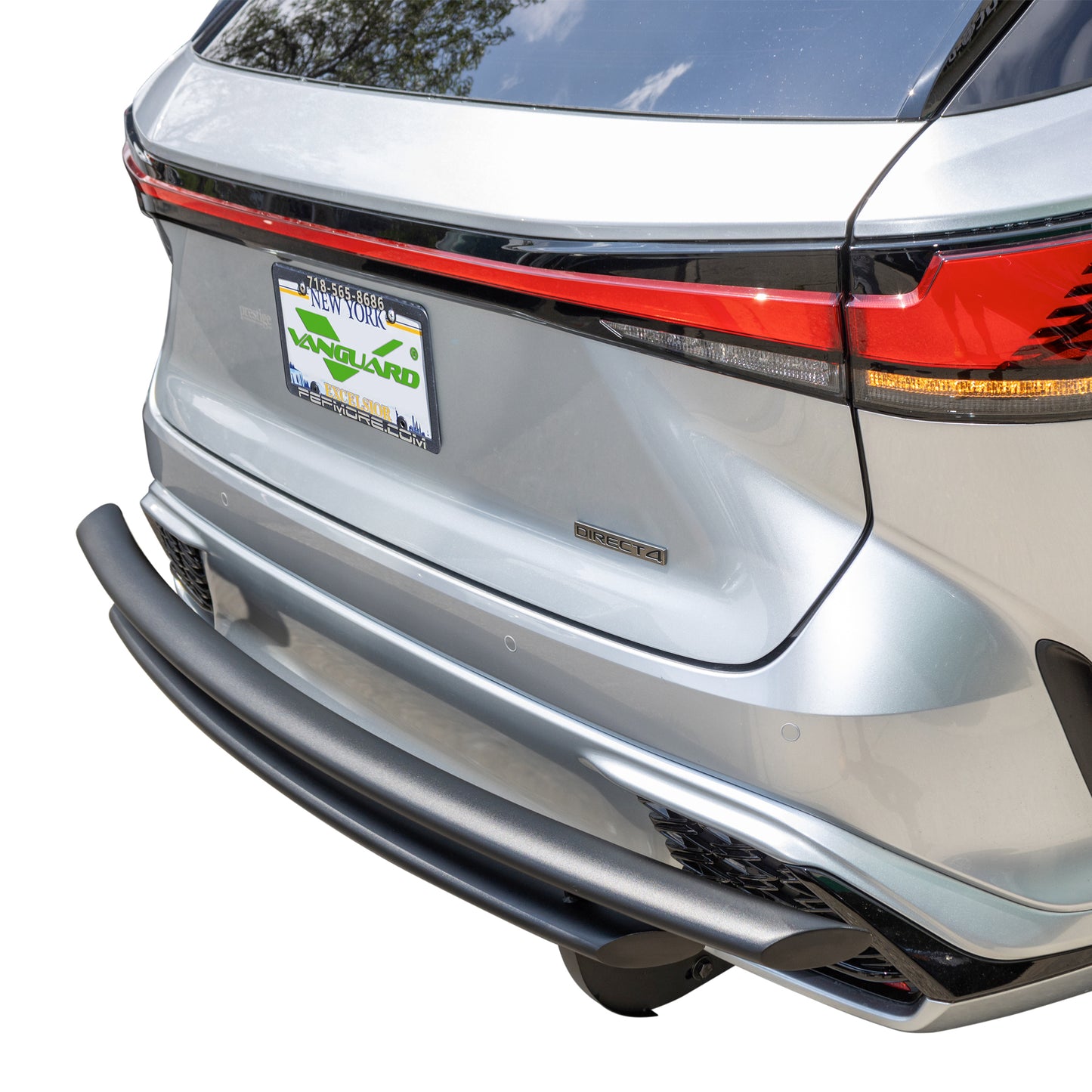 Vanguard Black Powdercoat Rear Guards Rear Bumper Guards Bumper Guard for 2023-2024 lexus rx350