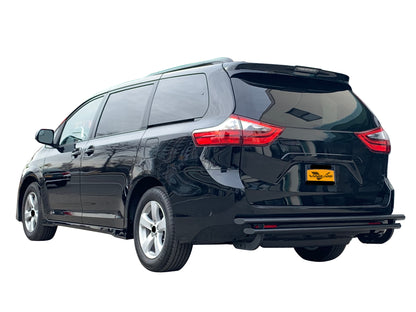 Vanguard Black Powdercoat Rear Guards Rear Bumper Guards Bumper Guard for 2004-2020 toyota sienna