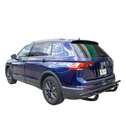 Vanguard Black Powdercoat Rear Guards Rear Bumper Guards Bumper Guard for 2018-2024 volkswagen tiguan