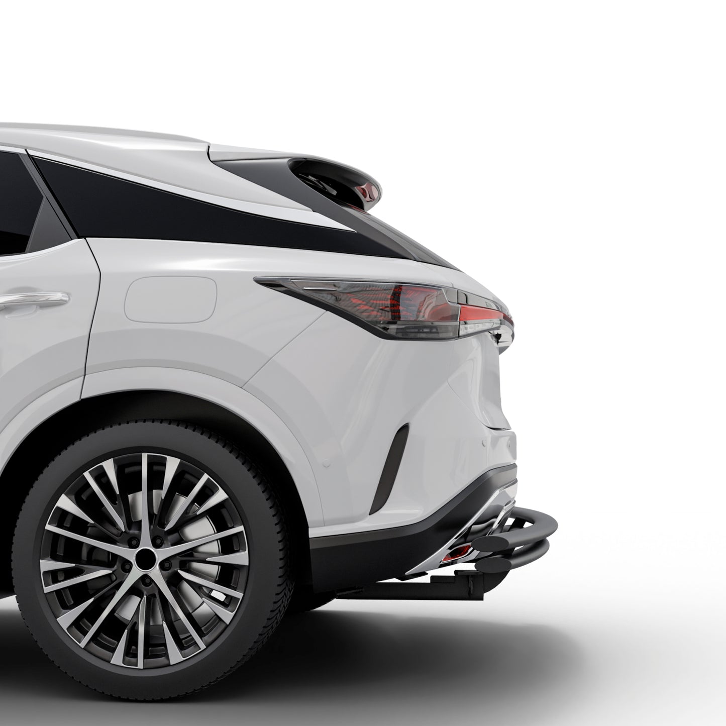 Vanguard Black Powdercoat Rear Guards Rear Bumper Guards Bumper Guard for 2023-2025 lexus rx350h