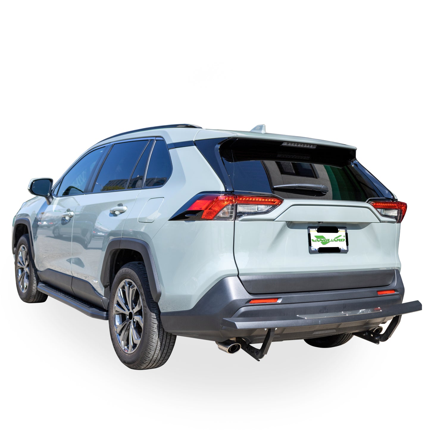 Vanguard Black Powdercoat Rear Guards Rear Bumper Guards Bumper Guard for 2019-2024 toyota rav4 nan