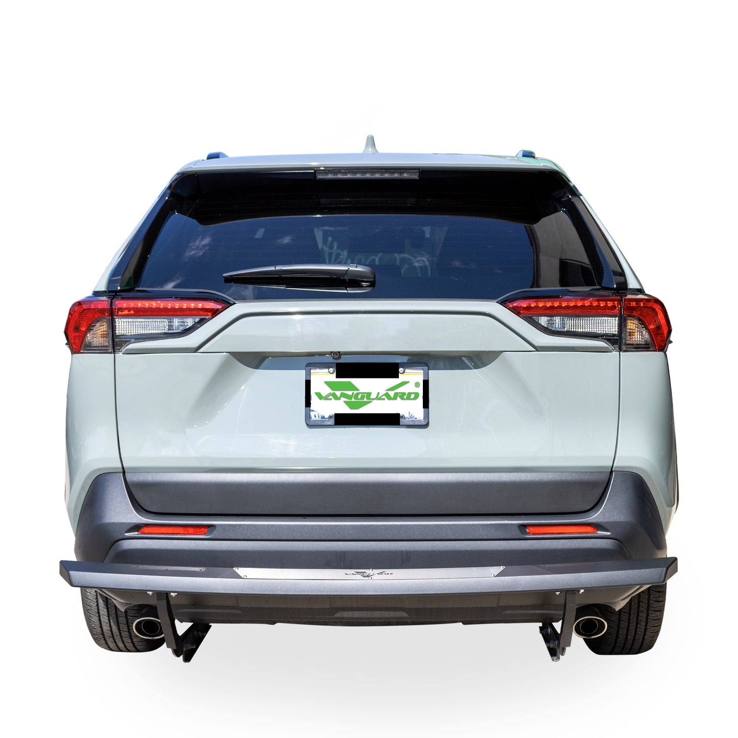 Vanguard Black Powdercoat Rear Guards Rear Bumper Guards Bumper Guard for 2019-2024 toyota rav4 nan