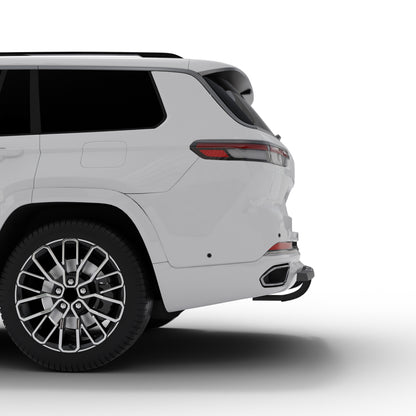 Vanguard Black Powdercoat Rear Guards Rear Bumper Guards Bumper Guard for 2021-2024 jeep grand cherokee l