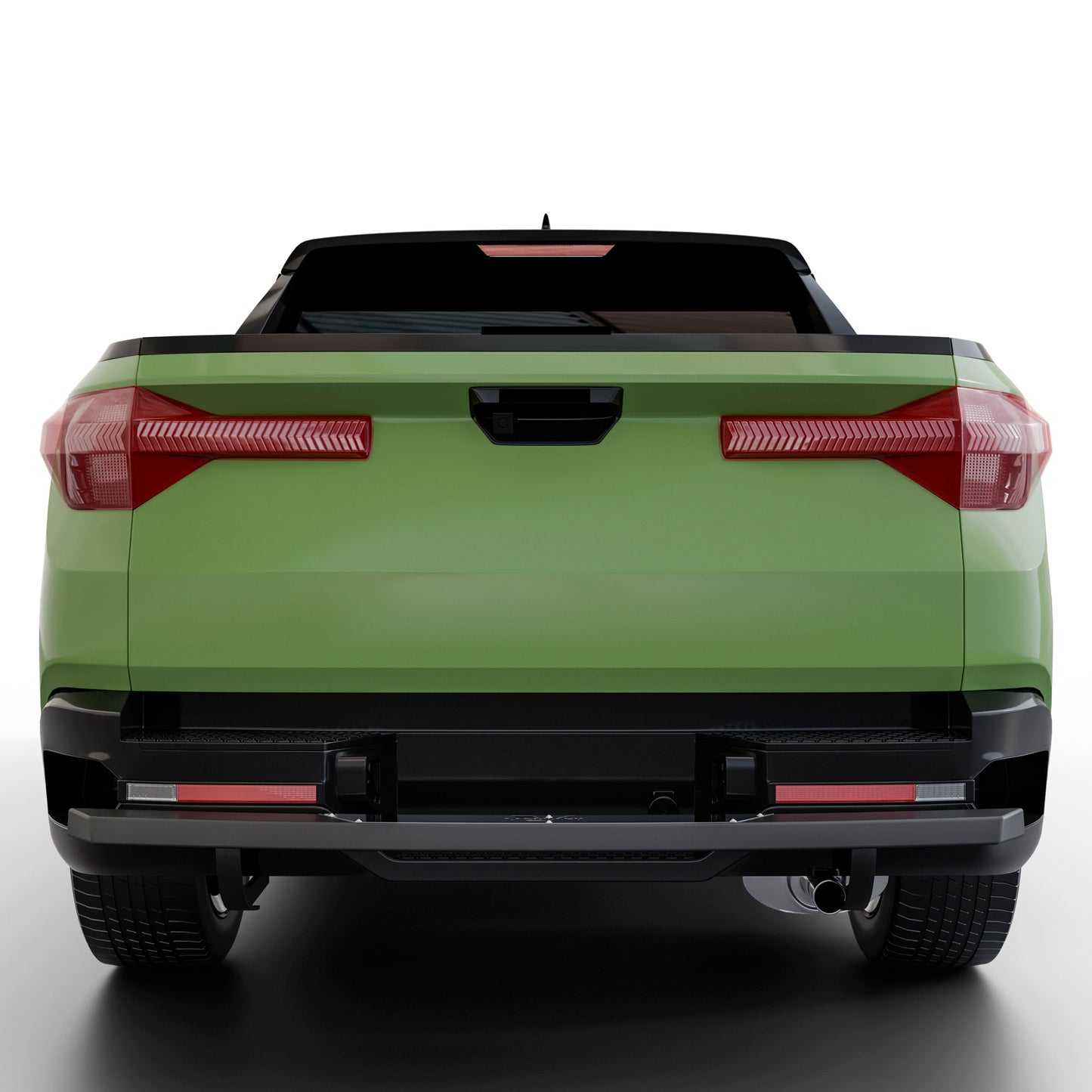 Vanguard Black Powdercoat Rear Guards Rear Bumper Guards Bumper Guard for 2022-2024 hyundai santa cruz