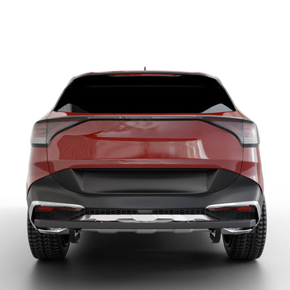 Vanguard Black Powdercoat Rear Guards Rear Bumper Guards Bumper Guard for 2023-2025 kia sportage